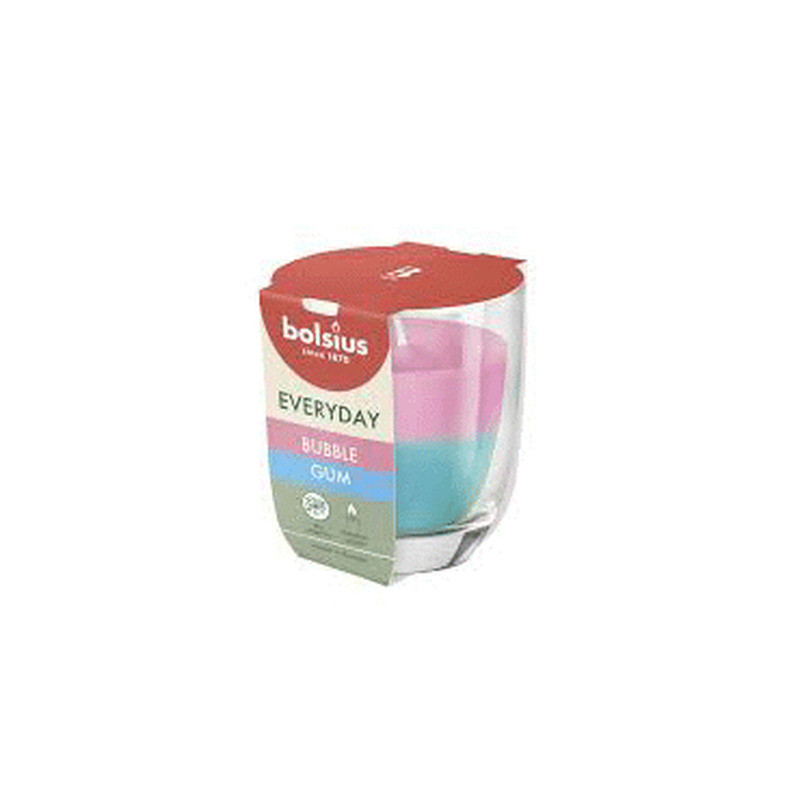 Küünal klaasis BOLSIUS Bubble Gum 8x7cm