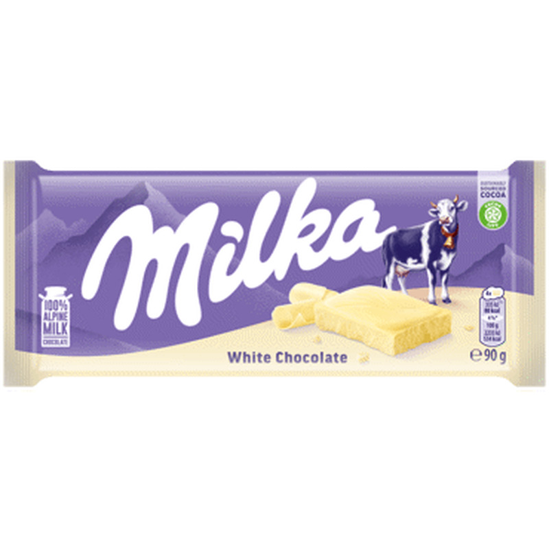 Valge šokolaad MILKA 90g