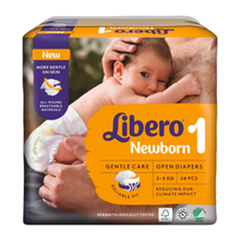 Libero Newborn 1, 2-5kg, 24 tk