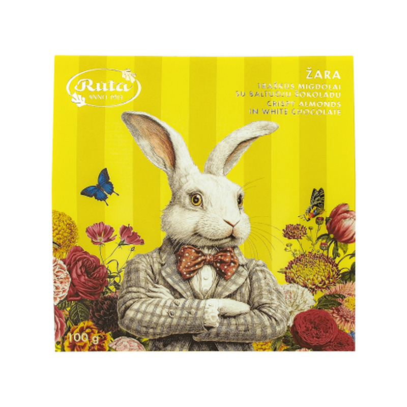 Krõbedad mandlid valges šokolaadis Žara Ruta 100g