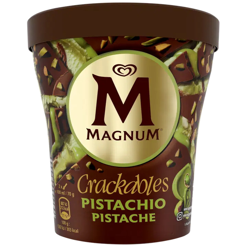 Magnum Pistaatsiamaitseline jäätis 440 ml/311 g