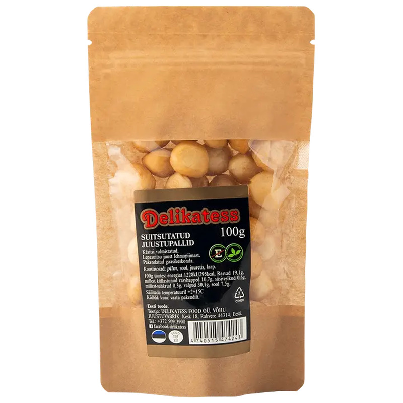 Suitsutatud juustupallid, DELIKATESS, 100g