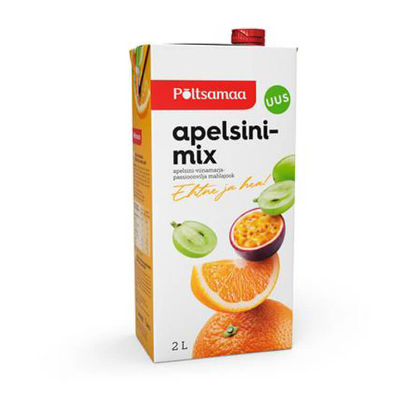 Põltsamaa apelsini-viinamarja-passioonvilja mahlajook 2L