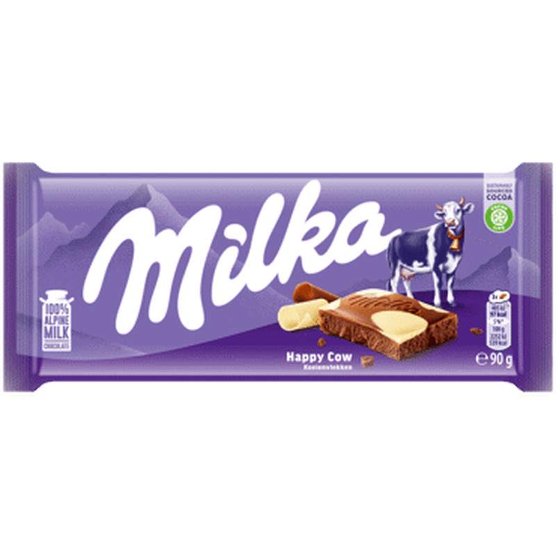 Piimašokolaad Happy Cow MILKA 90g
