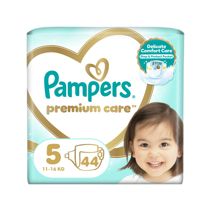 KAST 2 tk! Pampers Premium Care Mähkmed, Suurus 5 (Junior), 11–16 Kg, 44 Mähet
