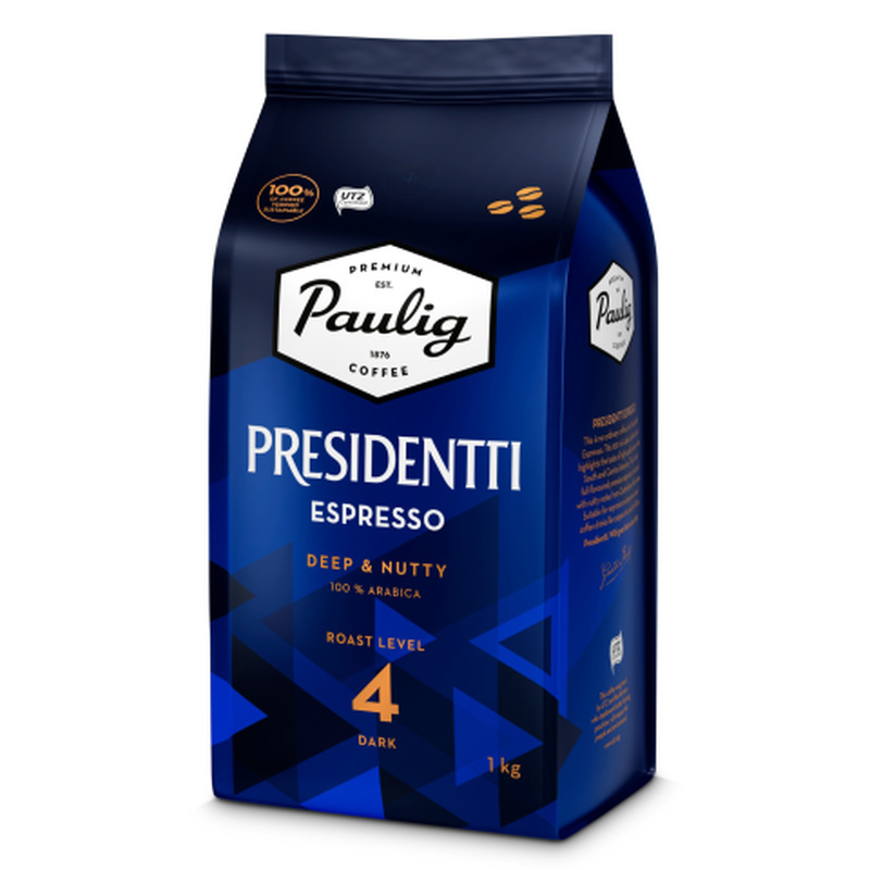Kohvioad espresso Paulig Presidentti 1kg