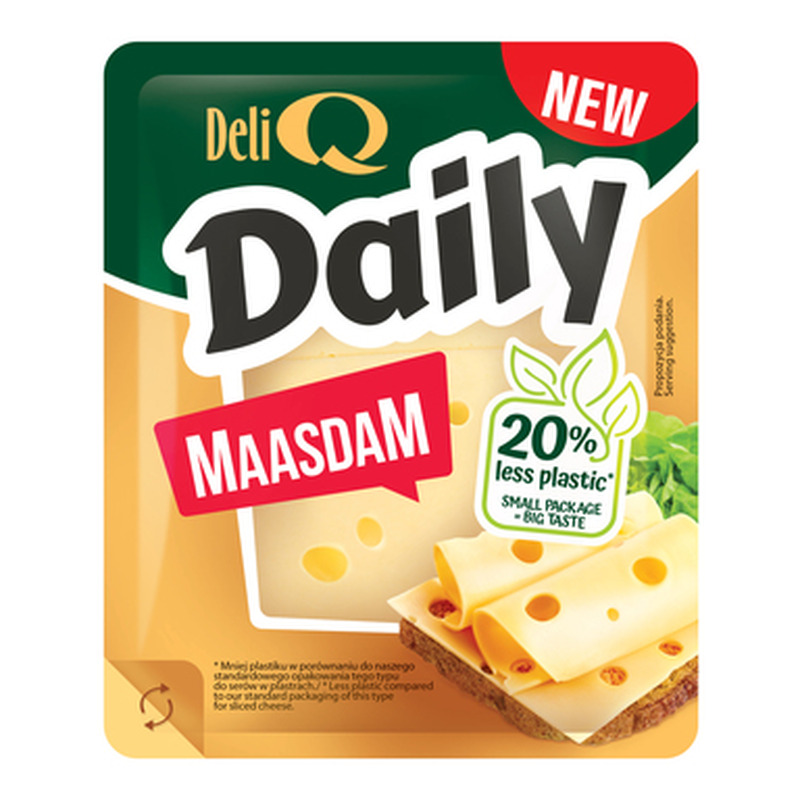 DELI Q Daily Maasdam juust 300g (viilud)