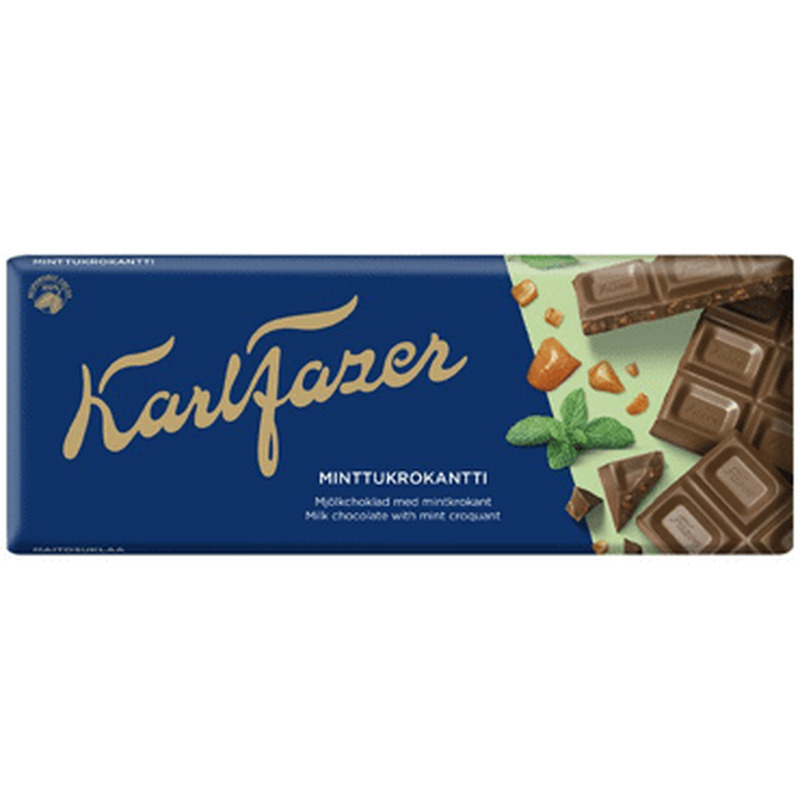 Piimašok. Mint Croquant KARL FAZER 180g