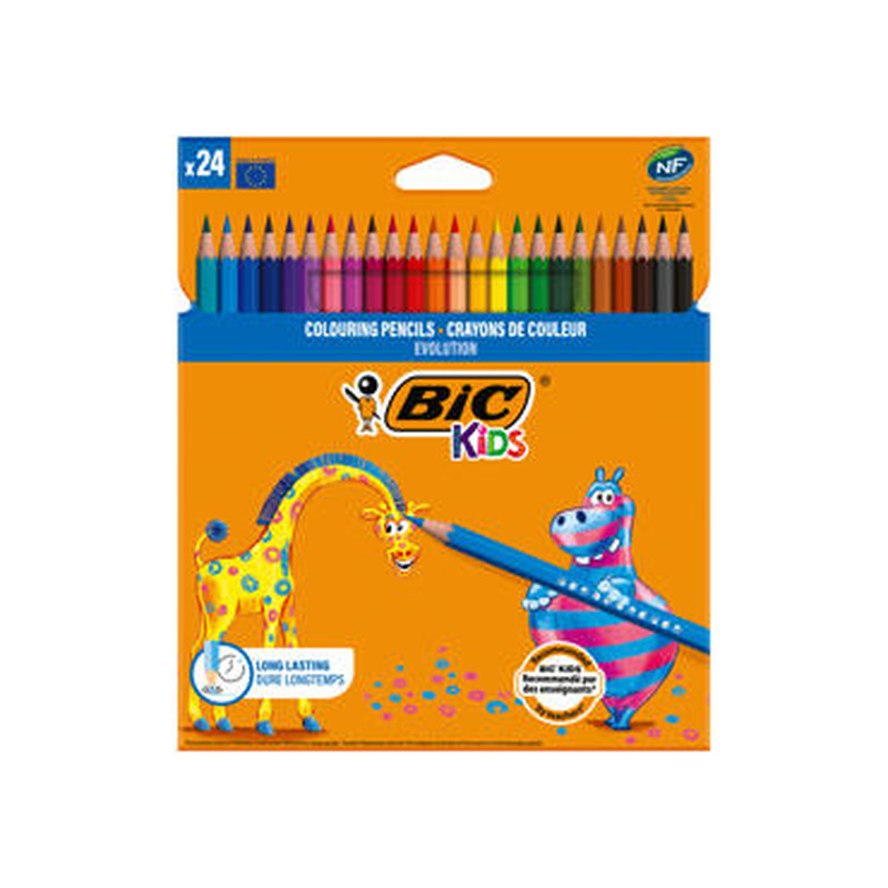 Värvipliiatsid BIC Kids 24 värvi