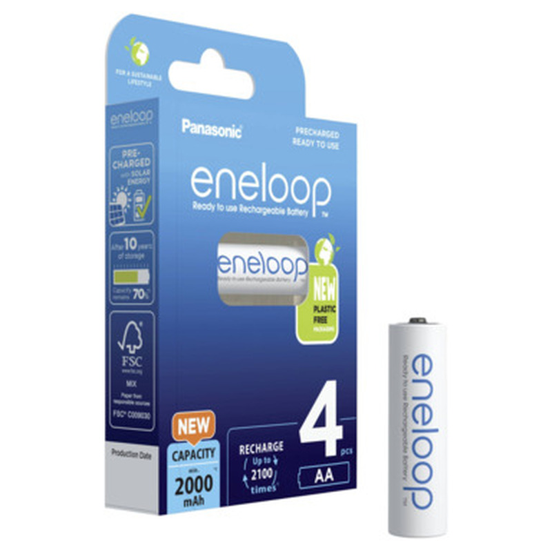 Eneloop aku AA 2000 4BP, ENELOOP, 4 tk