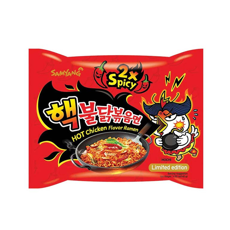 Ramen kiirnuudlid kuum kana 2x Spicy, SAMYANG, 140g