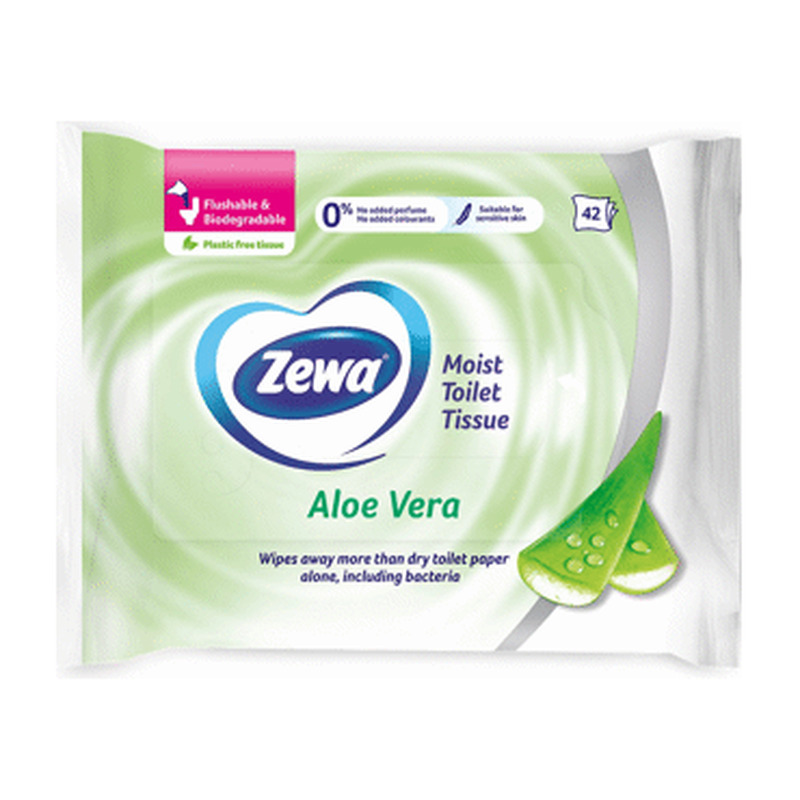 Niisk.tualettpaberid ZEWA Aloe Vera 42tk
