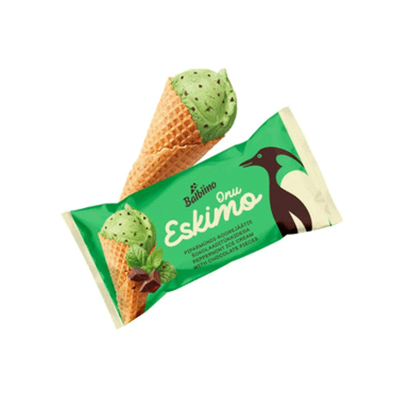 Jäätis piparmündi- šok.tük.ONU ESKIMO80g