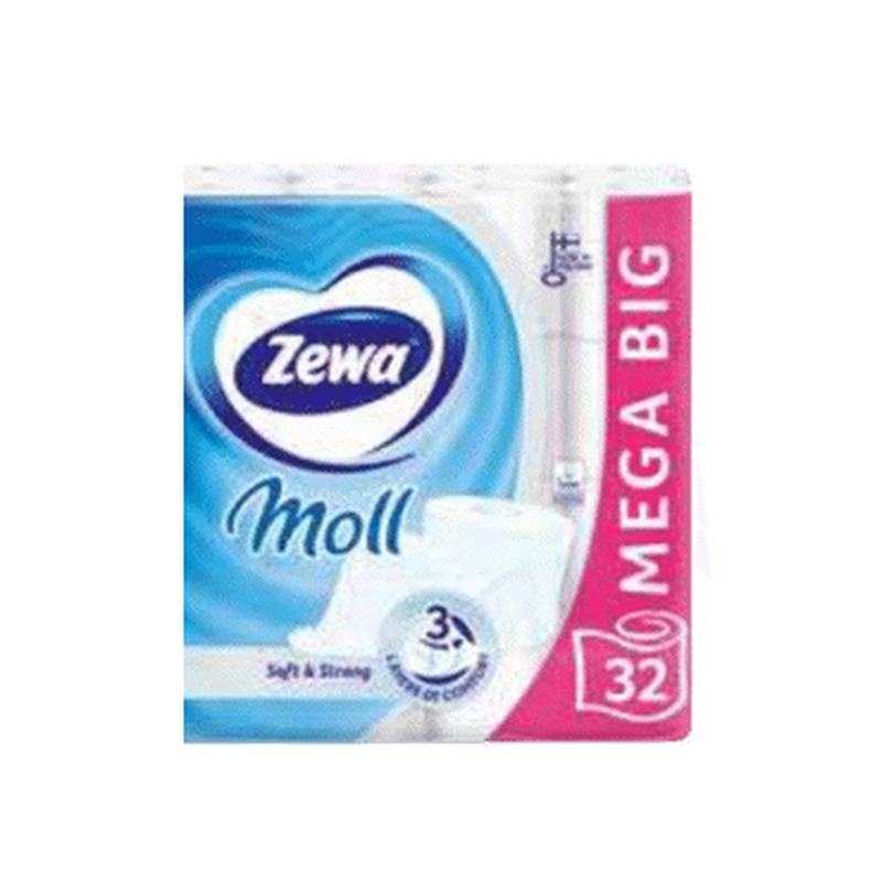 WC paber ZEWA Moll valge 3kih.32rl