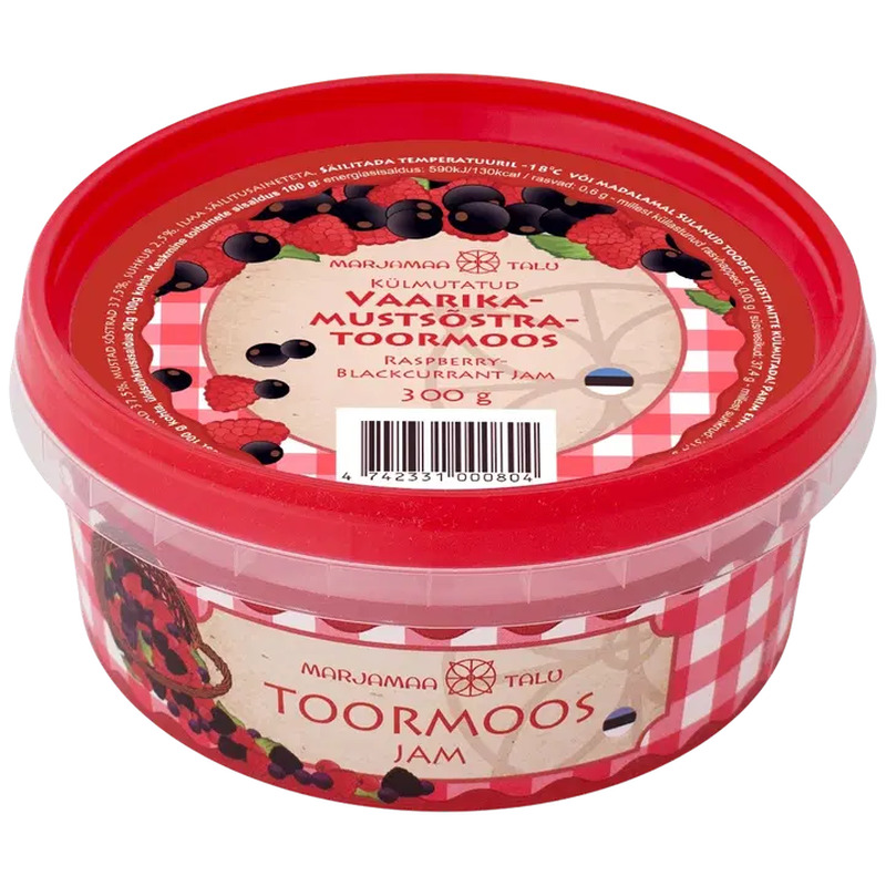 Vaarika-mustsõstra toormoos, MARJAMAA TALU, 300 g