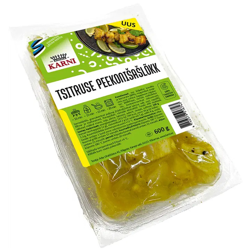 Karni Tsitruse peekonišašlõkk, 600 g