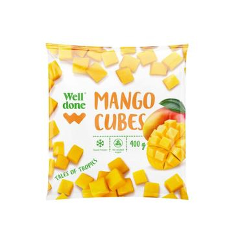 Külm.mangokuubikud WELL DONE 400g