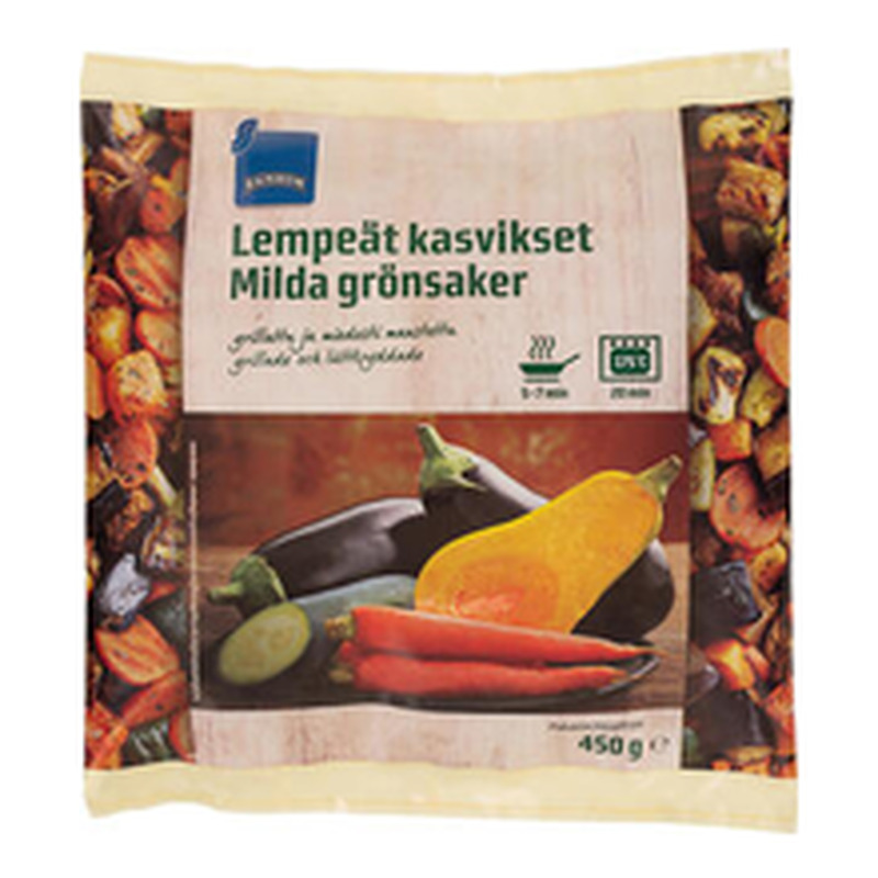 Grillitud köögiviljad, 450 g