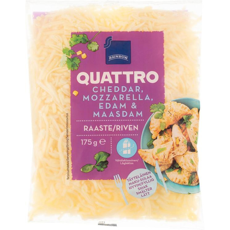 Nelja juustu riivjuust, 175 g