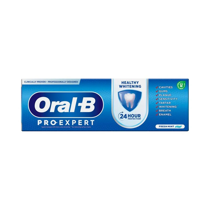 Hambapasta Pro Expert Healthy White 75ml, ORAL B, 75 ml