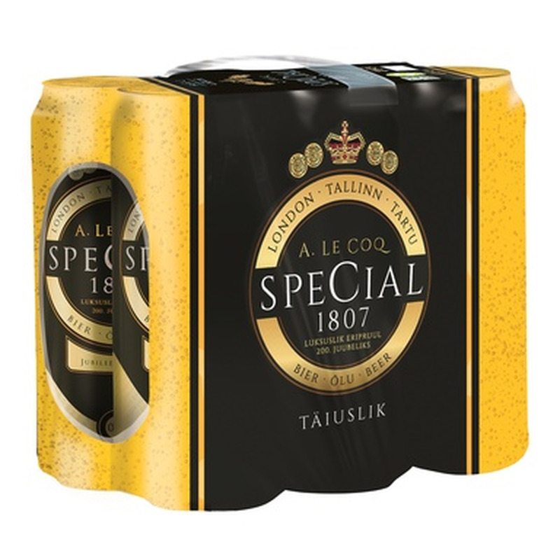 A. LE COQ õlu Premium Special hele 5,2% 50cl 6-pakk (purk)