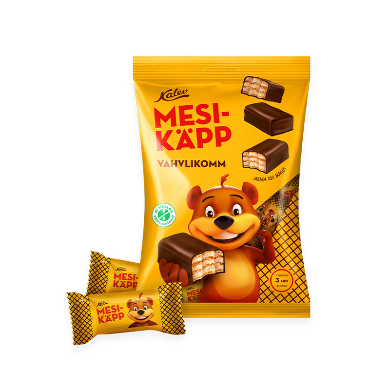 Vahvlikompvek Mesikäpp, KALEV, 150 g