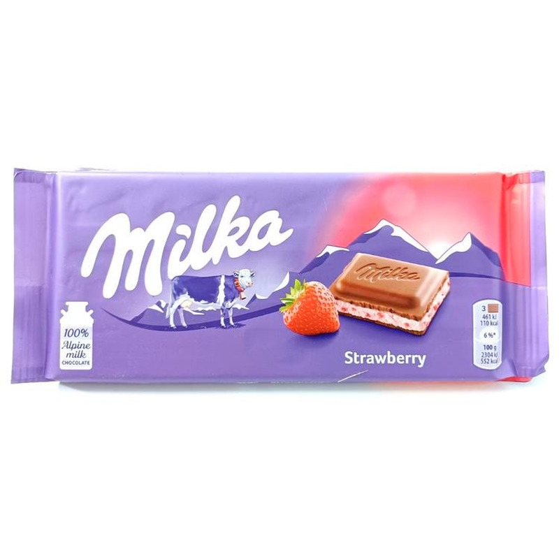 Milka piimašokolaad Strawberry 100 g