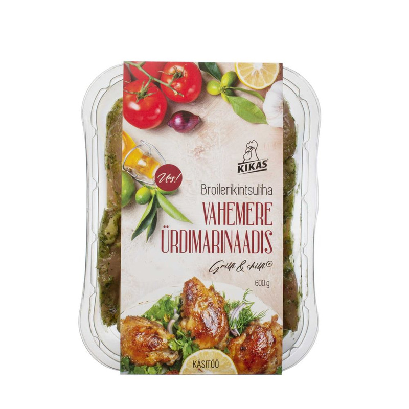 Broilerikintsuliha vahemere ürdimarinaadis, KIKAS, 600 g