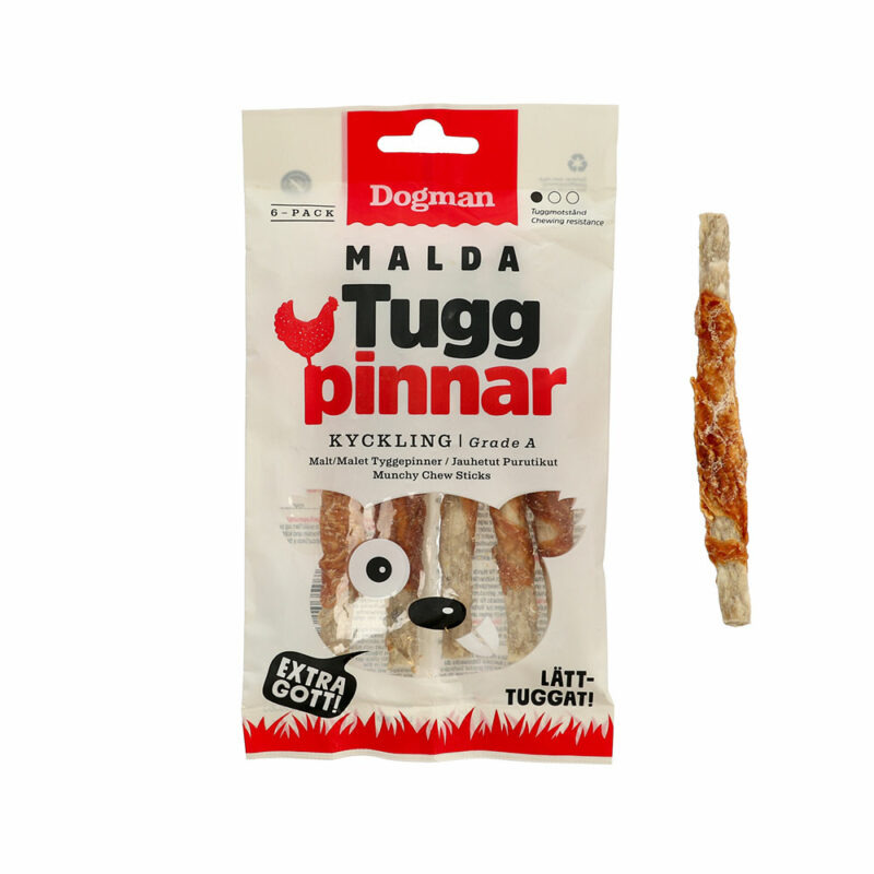 Närimispulk kanafileega 6 tk, S, DOGMAN, 72 g