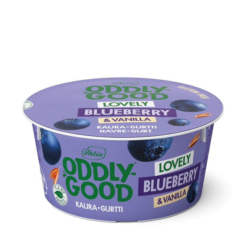 Kaeravahepala mustika-vanilli Oddly Good, VALIO, 150 g