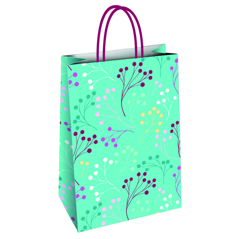 Kinkekott sangadega 26x12x35cm (florio carta,marjaoksad)