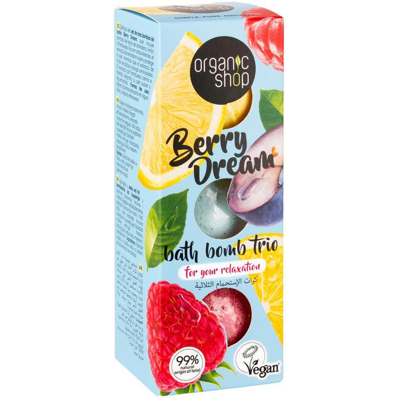 Kinkekomplekt Berry Dream ( 3* Vannipall), ORGANIC SHOP, 1 kmpl