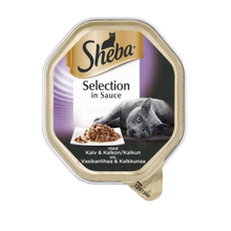 Täissööt kassidele vasika- ja kalkuniliha kastmes 85 g