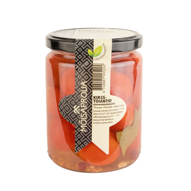 Kirsstomatid jõhvikamarinaadis Mõisaproua 830g/530g