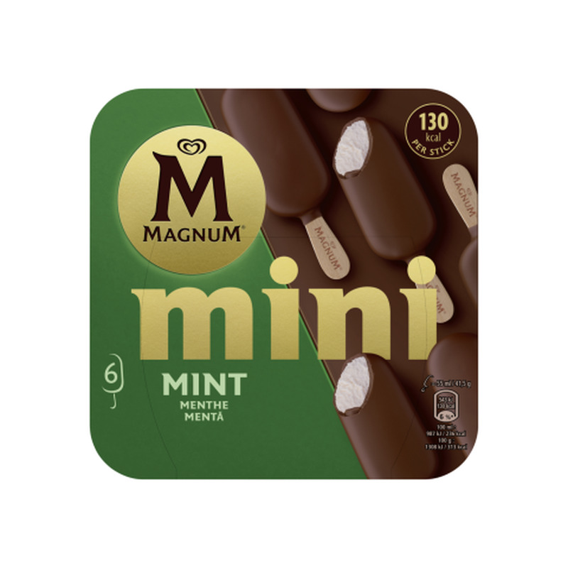Jäätis Magnum Mint multipakk 6x55ml/249g