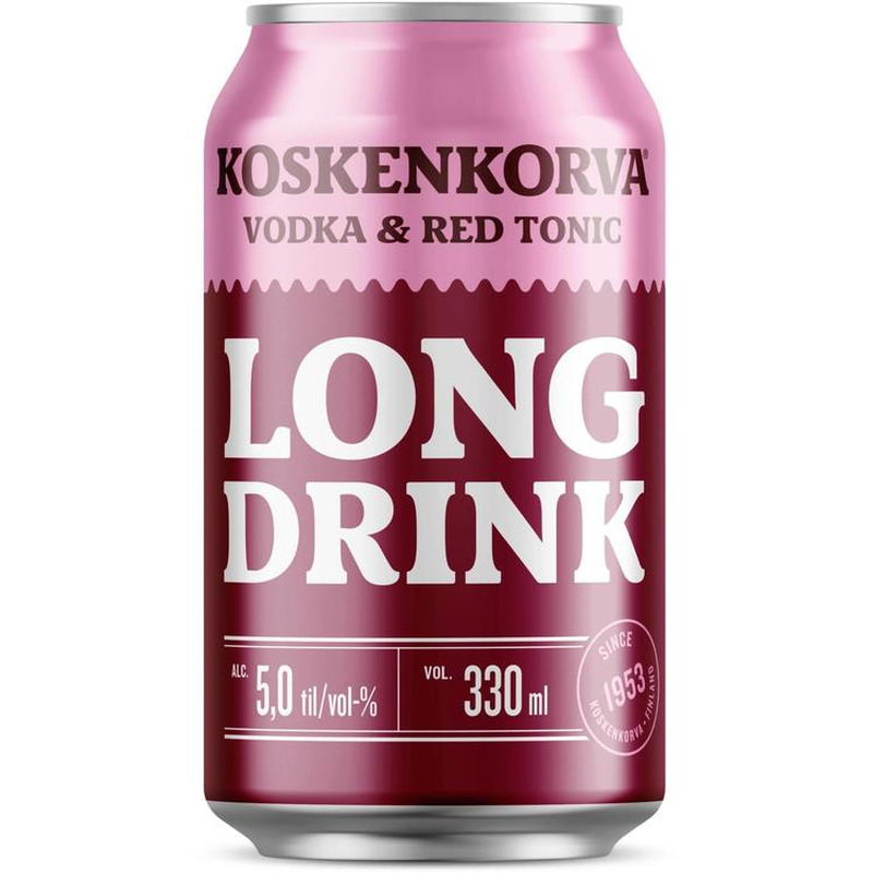 Koskenkorva Long Drink Red muu alkohoolne jook 5%vol 330 ml