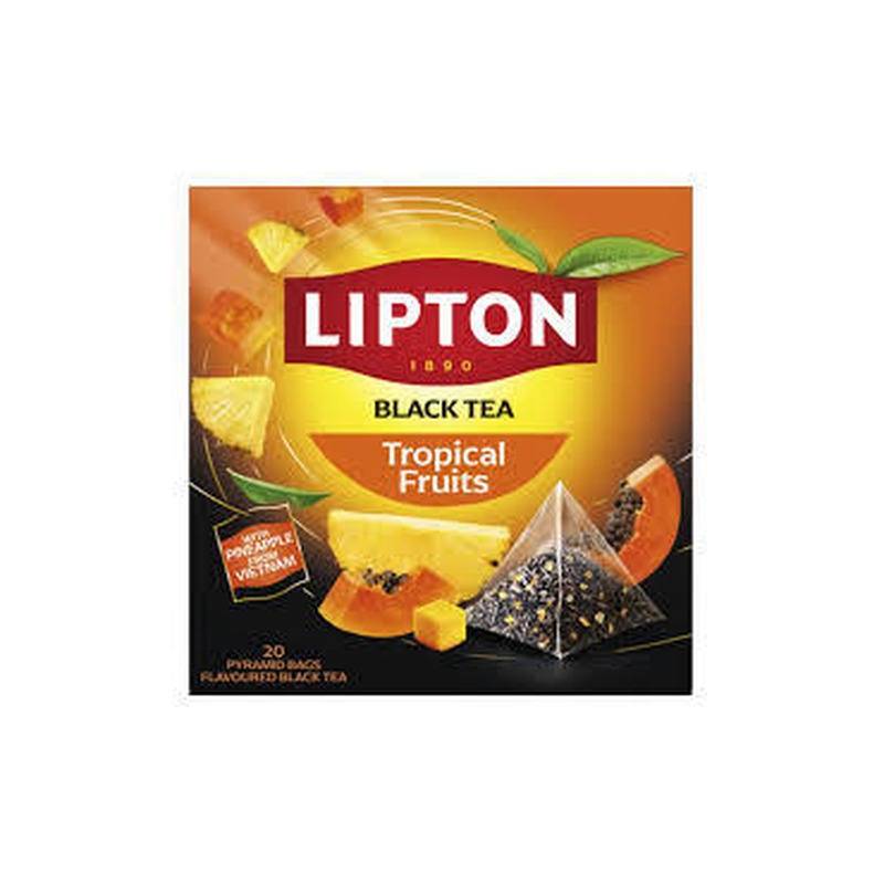 Must tee LIPTON troopi.puuvilja 20x1.7g