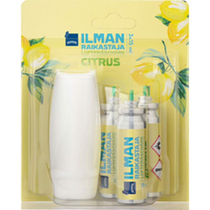 Rainbow Citrus õhuvärskendaja seade + täide 3 x 15 ml