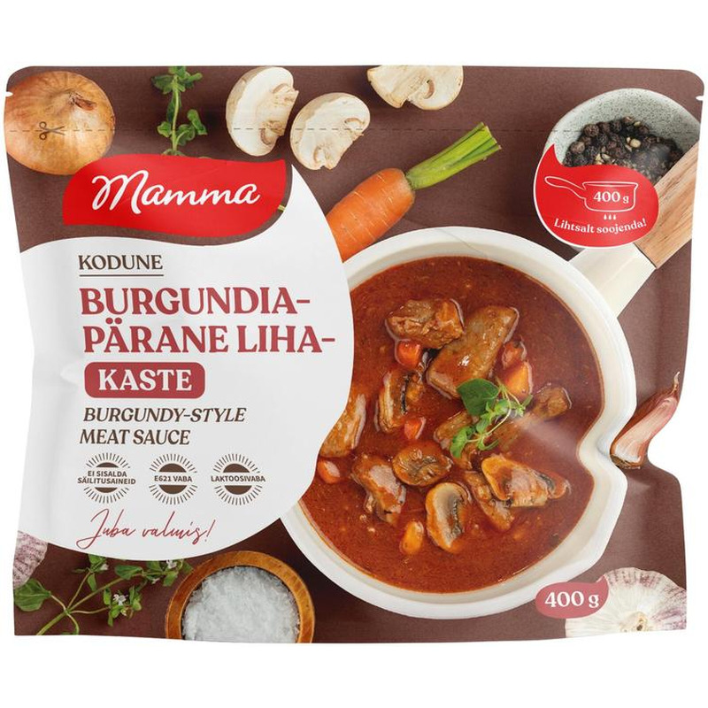 Mamma Burgundiapärane Lihakaste 400G