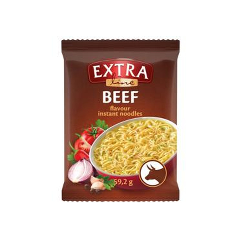 Kiirnuudlid veiseliha.EXTRA LINE 59.2g