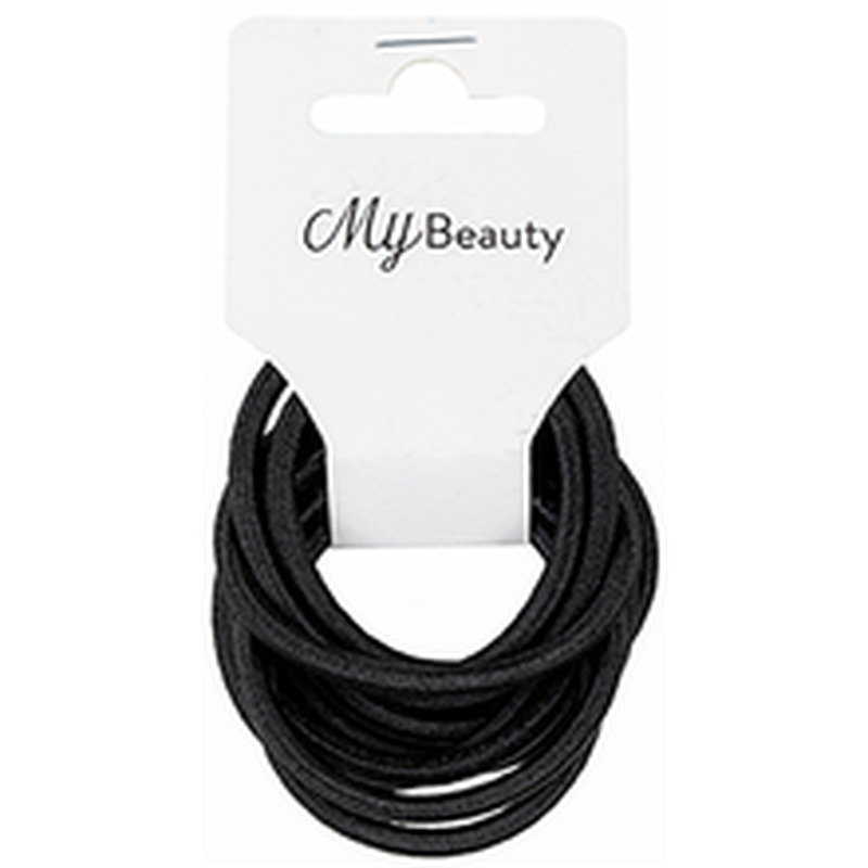 Juuksekummid must 10tk