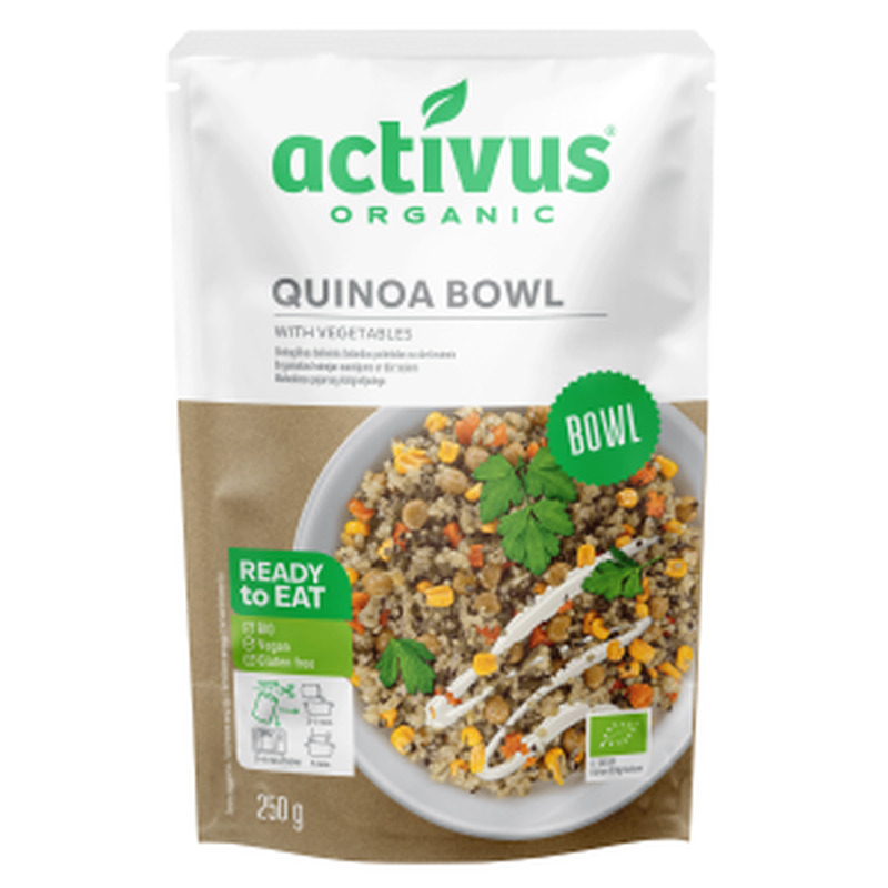 Kinoa roog köögiviljadega, ökoloogiline, ACTIVUS, 250 g