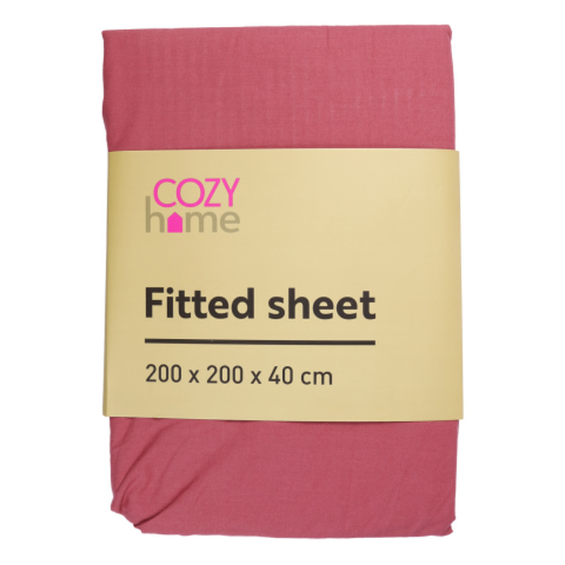 Kummiga lina Cozy Home 200x200x40cm punane SS25