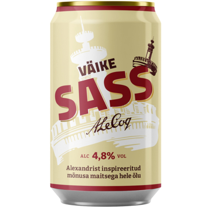 Õlu Väike Sass 4,8%vol 0,33l purk