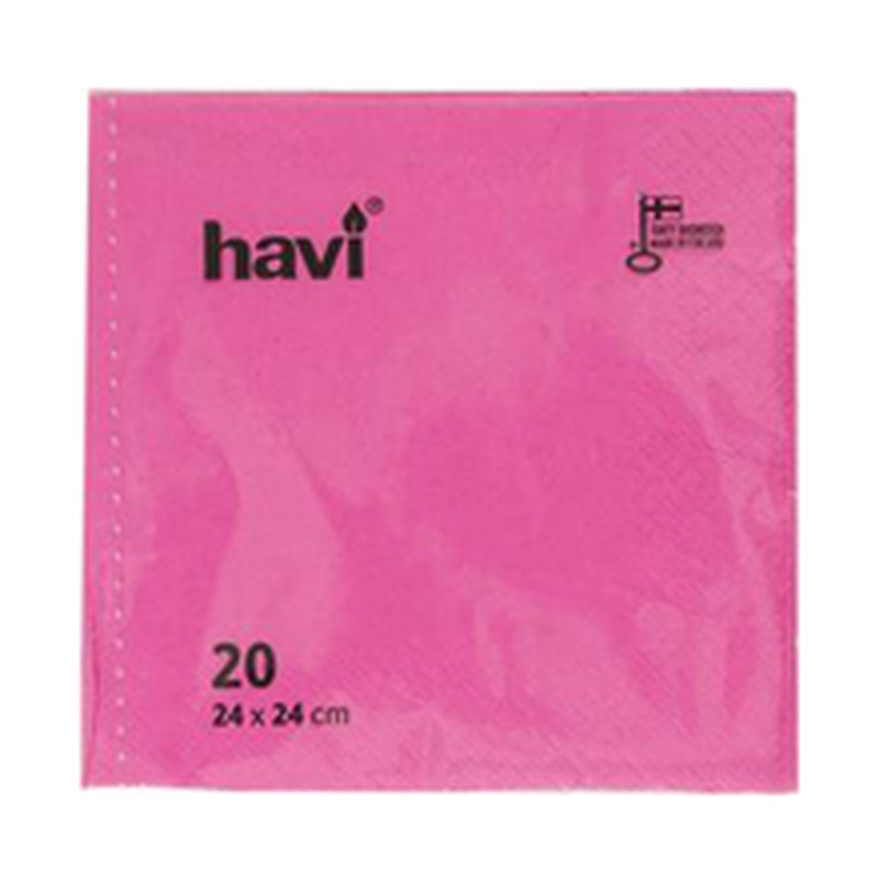 Salvrätik 24cm 20 tk, fuksia