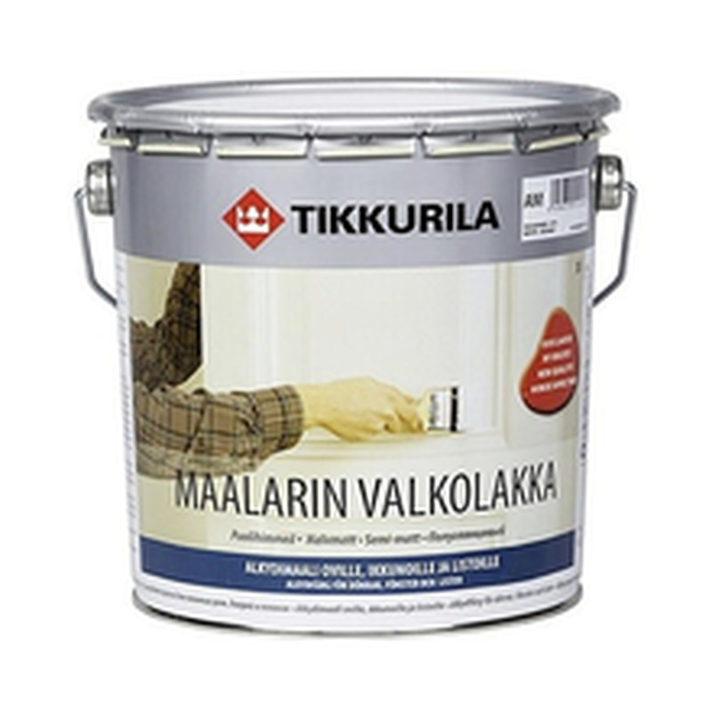 Alküüdvärv MAALARIN VALKOLAKKA 30 2,7 l poolmatt