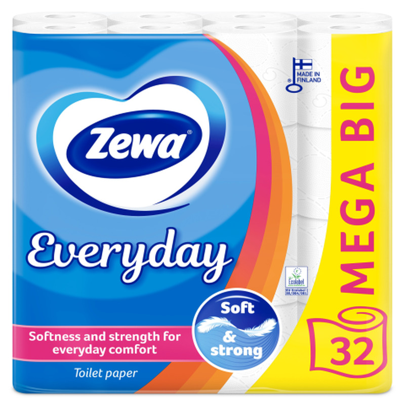 Tualettpaber Zewa Everyday 32-rulli