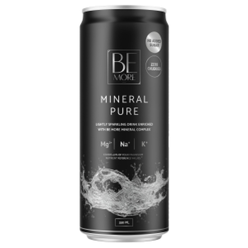 Nõrgalt gas-tud vesi Mineral Pure Be More 0.33L