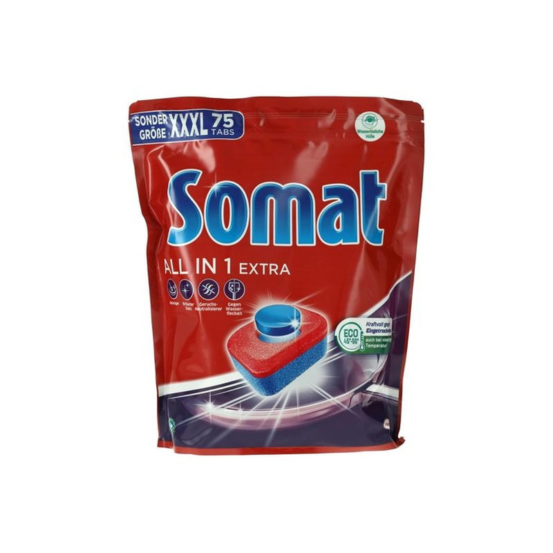 Nõudepesumasina tabletid All in 1 Extra, Somat, 75tk