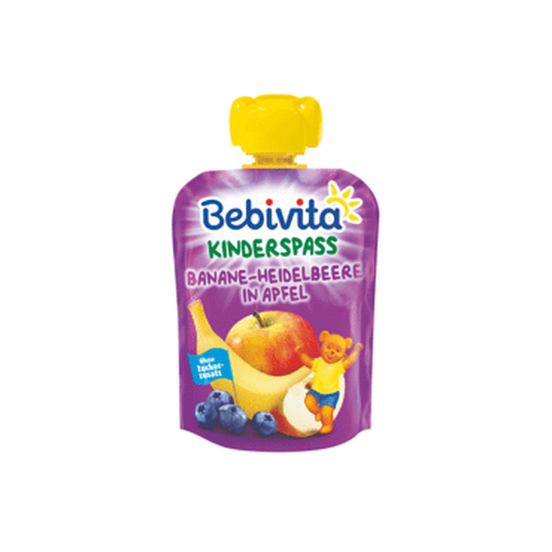 Õunapüree banaani/mustikaBEBIVITA,90g,4k